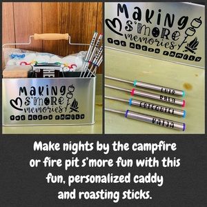 PERSONALIZED S’MORES CADDY & ROASTING STICKS